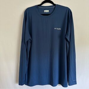 Columbia PFG Men's Blue Long Sleeve Shirt Size XL Omni-Freeze